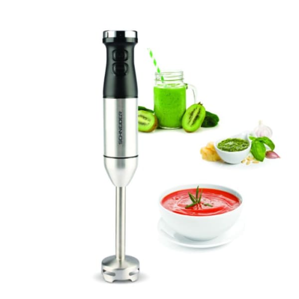 Mixeur Plongeant 3en1 600W Inox SCHNEIDER (SCHMIX600) Mixeur Plongeant 3en1 600W Inox SCHNEIDER (SCHMIX600)